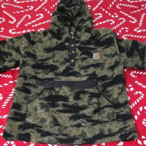 Kids Carhartt Camouflage Fleece Hoodie 14/16